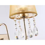 Настенный светильник с абажуром и хрусталем TR4596 GD золото E14 max 40W 460*140*250 от NovaLamp
