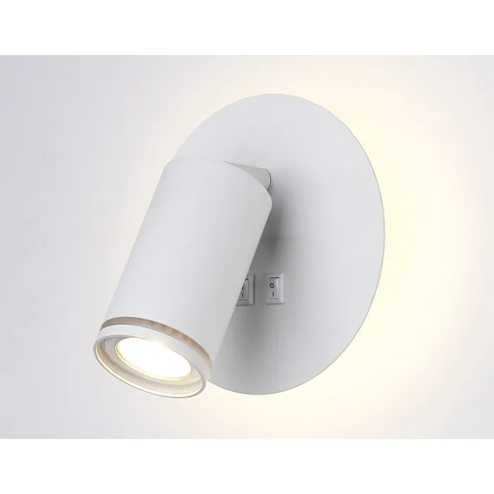 Светильник светодиодный настенный с выключателем FW2462 WH белый LED 4200K 7W D145*150 от NovaLamp
