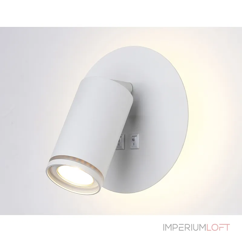 Светильник светодиодный настенный с выключателем FW2462 WH белый LED 4200K 7W D145*150 от NovaLamp