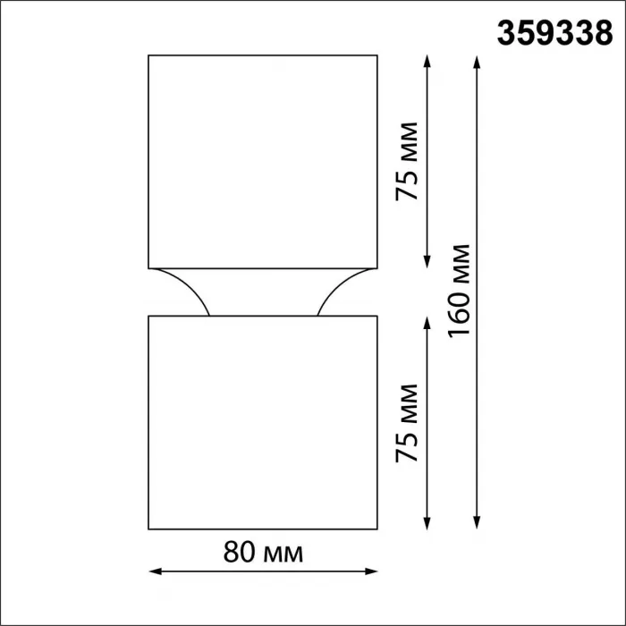 Светильник накладной светодиодный IP20 LED 10W/3W 3000K 1090Лм 170-265V ARISTO 359338 OVER NT24 000 Черный от ImperiumLoft