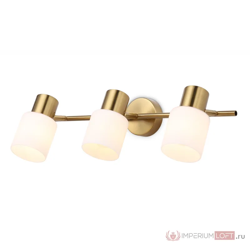Настенно-потолочный спот TR3972/3 BS/FR латунь/белый матовый E27*3 max 40W 460*80*140 от NovaLamp