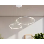 Светильник подвесной светодиодный FL5521/2+6 WH белый 45W 3000K/4200K/6400K D600/400*1300 (без ПДУ) от NovaLamp