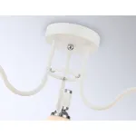 Светильник потолочный TR303302/3 WH/CH/FR белый/хром/белый матовый E27*3 max 60W D600*270 от NovaLamp