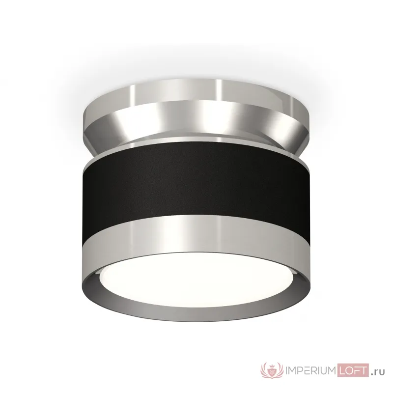 Комплект накладного светильника XS8102055 SBK/PSL черный песок/серебро полированное GX53 (N8904, C8102, N8118) от NovaLamp