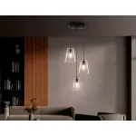 Подвесной светильник в стиле лофт TR80499/3 BK/LW черный/светлое дерево E14/3 max 60W D350*1000 от NovaLamp