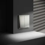 Выключатель двухклавишный без рамки Voltum S70 VLS020105 от ImperiumLoft