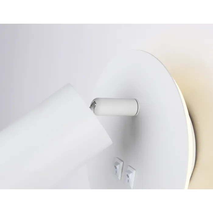 Светильник светодиодный настенный с выключателем FW2462 WH белый LED 4200K 7W D145*150 от NovaLamp