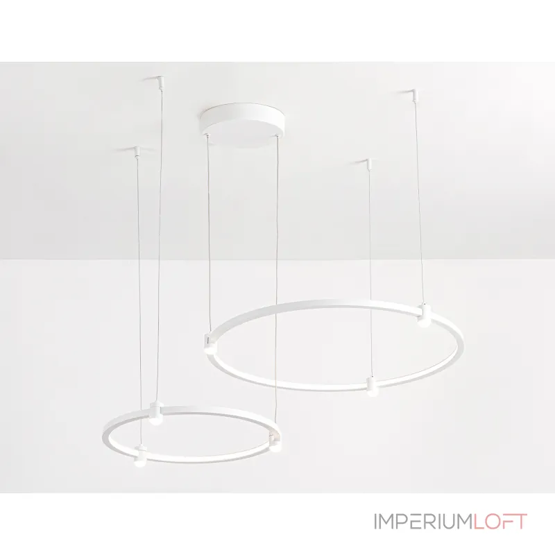 Светильник подвесной светодиодный FL5521/2+6 WH белый 45W 3000K/4200K/6400K D600/400*1300 (без ПДУ) от NovaLamp Светильник подвесной светодиодный FL5521/2+6 WH белый 45W 3000K/4200K/6400K D600/400*1300 (без ПДУ) от NovaLamp