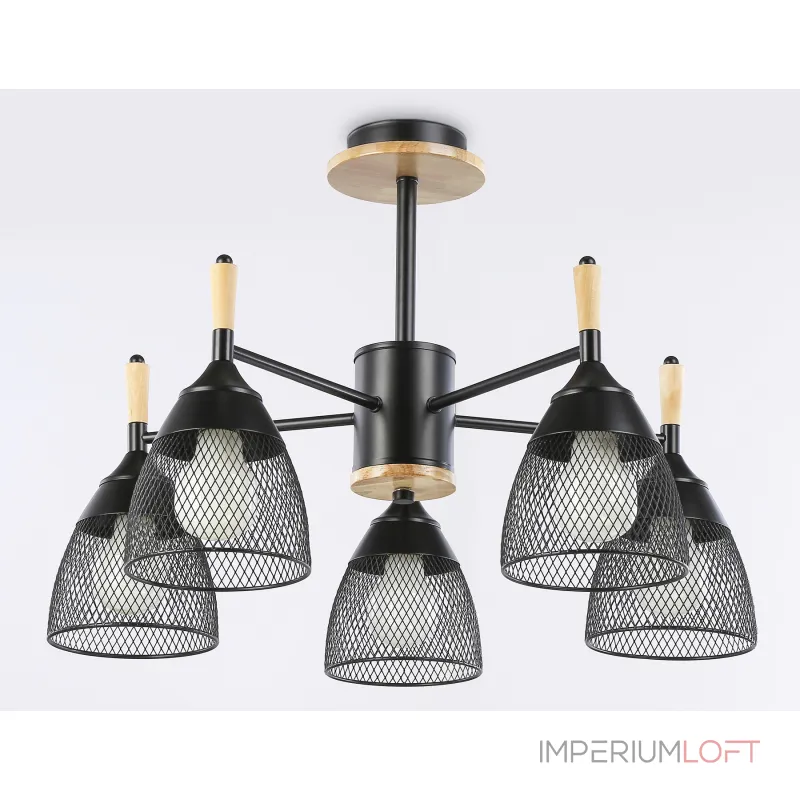 Подвесная люстра TR8015/5 BK черный E27*5 max 40W D600*385 от NovaLamp Подвесная люстра TR8015/5 BK черный E27*5 max 40W D600*385 от NovaLamp