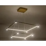 Светильник подвесной светодиодный FL5599/2+8 GD золотой 60W 3000K/4200K/6400K 600*600*1300 (без ПДУ) от NovaLamp