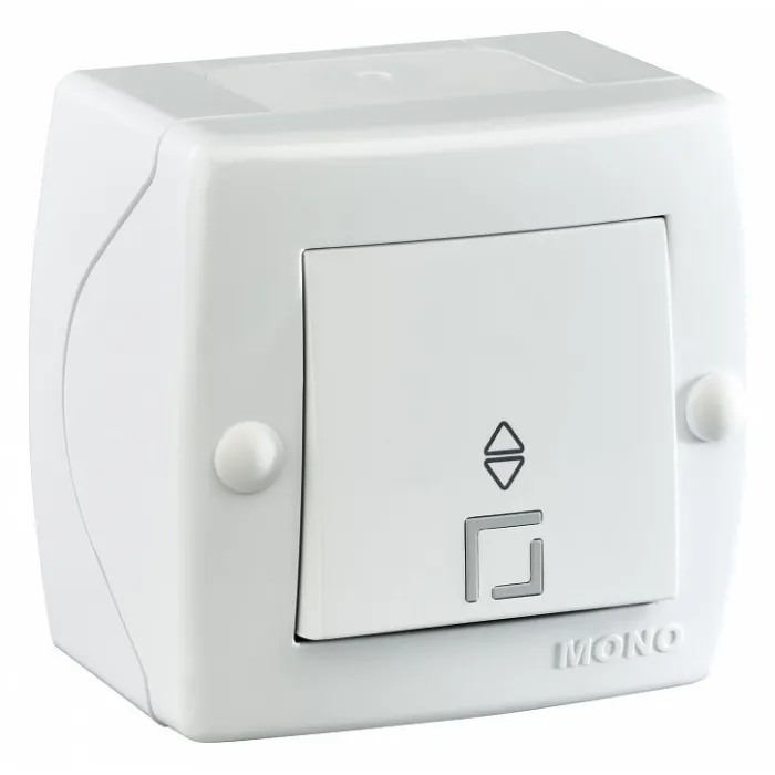 Выключатель проходной одноклавишный Mono Electric Octans IP20 104-010101-109 от ImperiumLoft