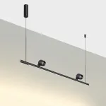 Светильник подвесной диммируемый (сенсер) IP20 LED 14W+14W 4000K 220-240V FERMO 359309 OVER NT24 000 Черный от ImperiumLoft