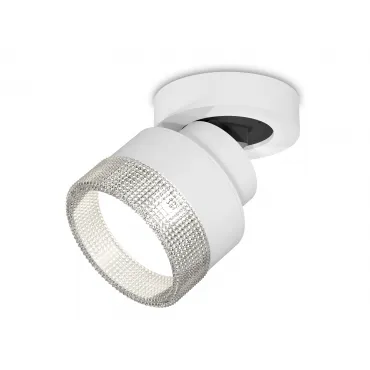 Комплект накладного поворотного светильника с композитным хрусталем XM8101040 SWH/CL белый песок/прозрачный GX53 (A2228, A2105, C8101, N8480)