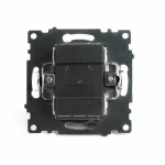 Выключатель двухклавишный с подсветкой без рамки Stekker Катрин 49217 от ImperiumLoft