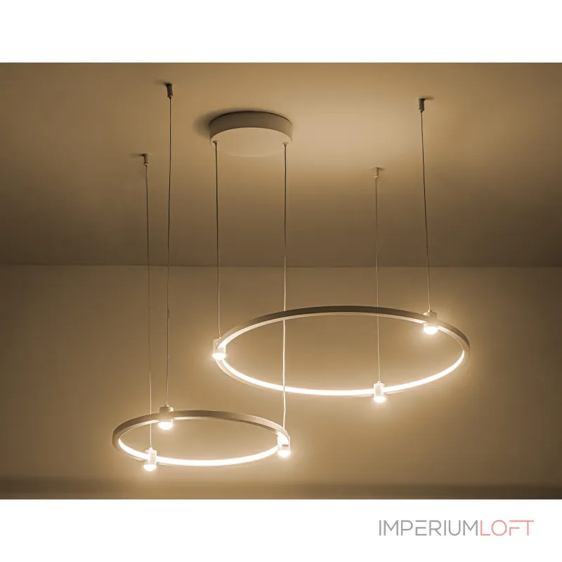 Светильник подвесной светодиодный FL5521/2+6 WH белый 45W 3000K/4200K/6400K D600/400*1300 (без ПДУ) от NovaLamp Светильник подвесной светодиодный FL5521/2+6 WH белый 45W 3000K/4200K/6400K D600/400*1300 (без ПДУ) от NovaLamp