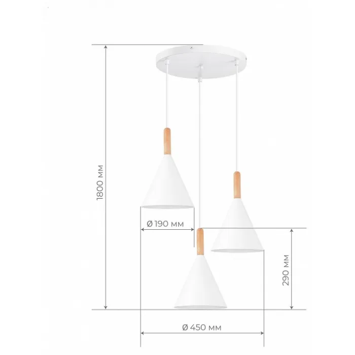 Подвесной светильник EVOLUCE Arket SLE1255-513-03 от ImperiumLoft
