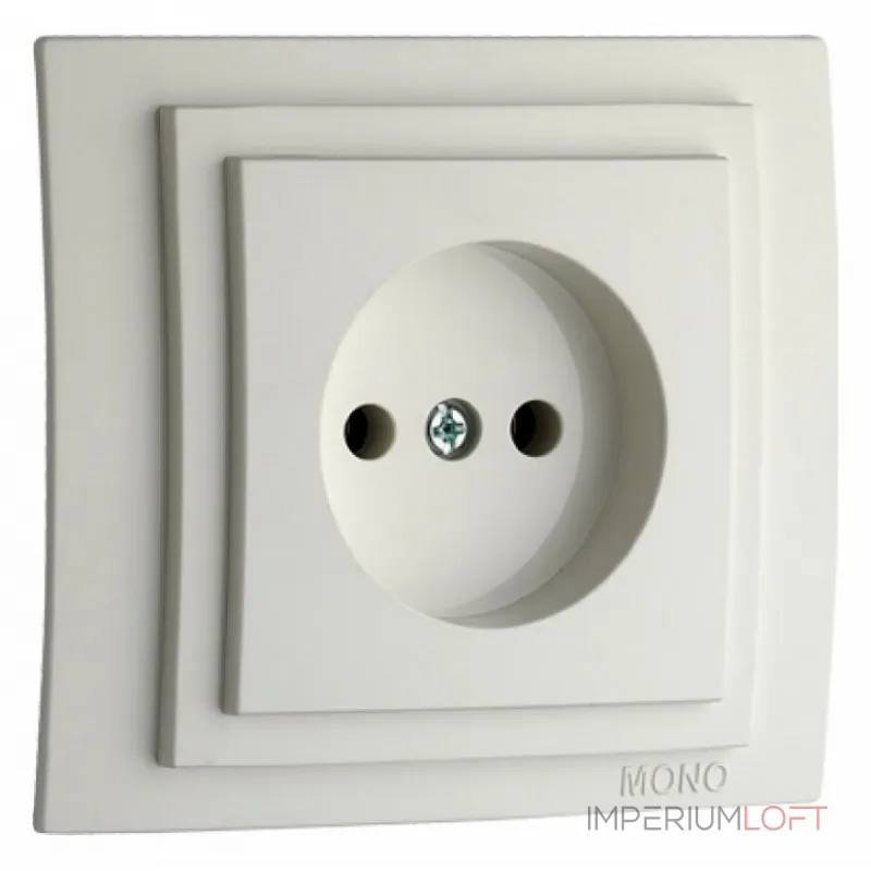 Розетка без заземления без рамки Mono Electric Despina / Larissa 500-001922-116