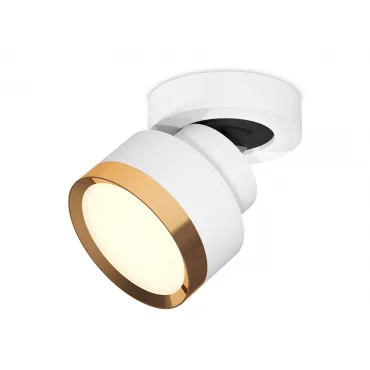 Комплект накладного поворотного светильника XM8101004 SWH/PYG белый песок/золото желтое полированное GX53 (A2228, A2105, C8101, N8124) от NovaLamp