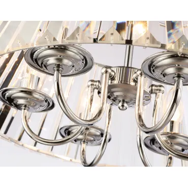 Подвесная люстра с хрусталем TR5038/6 CH/CL хром/прозрачный E14/6 max 40W D496*256 от NovaLamp