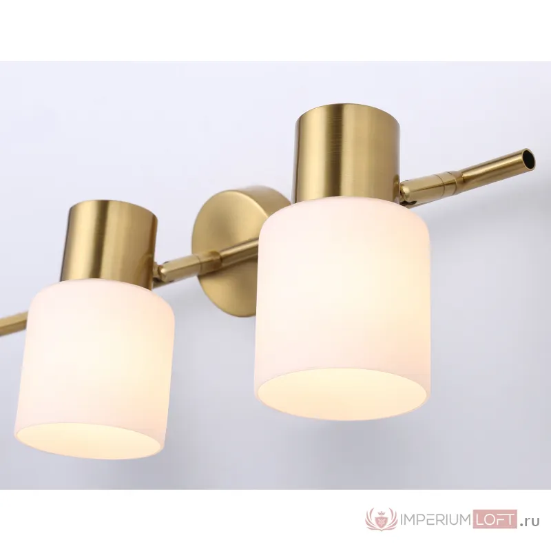 Настенно-потолочный спот TR3972/3 BS/FR латунь/белый матовый E27*3 max 40W 460*80*140 от NovaLamp