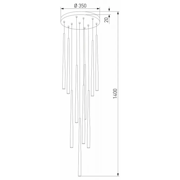 Подвесной светильник TK Lighting Piano 10118 Piano от ImperiumLoft