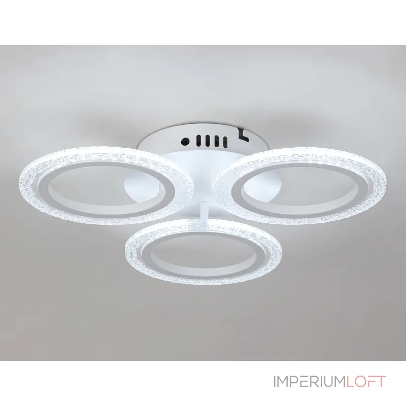 Потолочный светодиодный светильник с пультом FA4050/3 WH белый 4200K/3000/6400K 30W D490*65 (ПДУ ИК) от NovaLamp Потолочный светодиодный светильник с пультом FA4050/3 WH белый 4200K/3000/6400K 30W D490*65 (ПДУ ИК) от NovaLamp