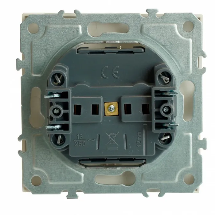 Розетка без заземления и со шторкой без рамки Stekker RST16-5109-01 49876 от ImperiumLoft