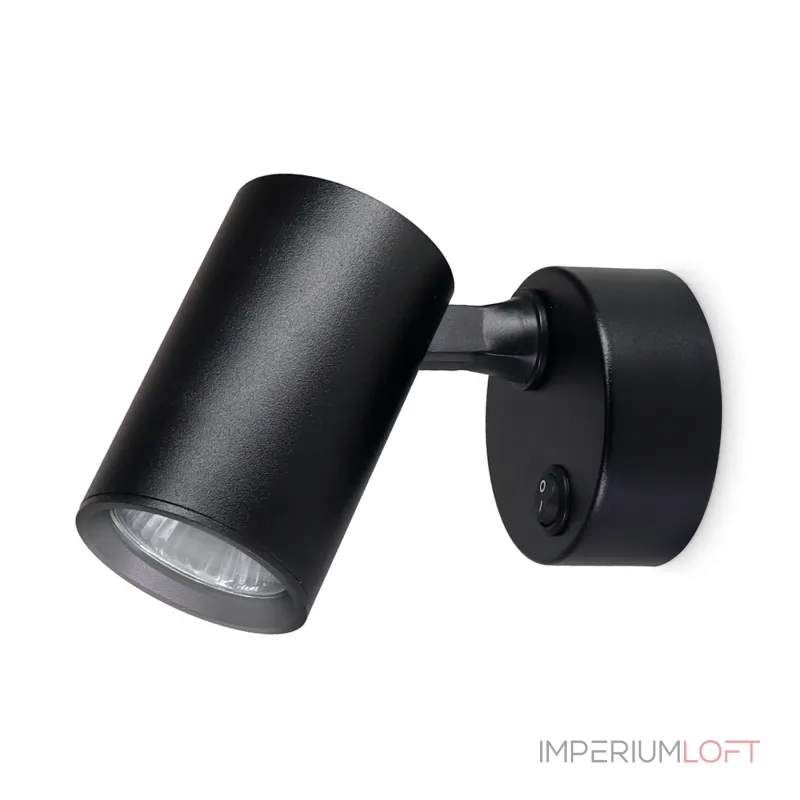 Накладной поворотный спот с выключателем TA1292 BK черный GU10 max 12W 87*55*138 от NovaLamp