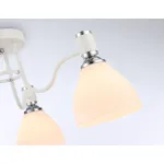 Светильник потолочный TR303302/3 WH/CH/FR белый/хром/белый матовый E27*3 max 60W D600*270 от NovaLamp