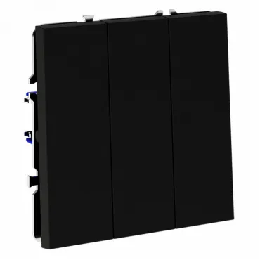 Выключатель трехклавишный без рамки Voltum S70 VLS030108