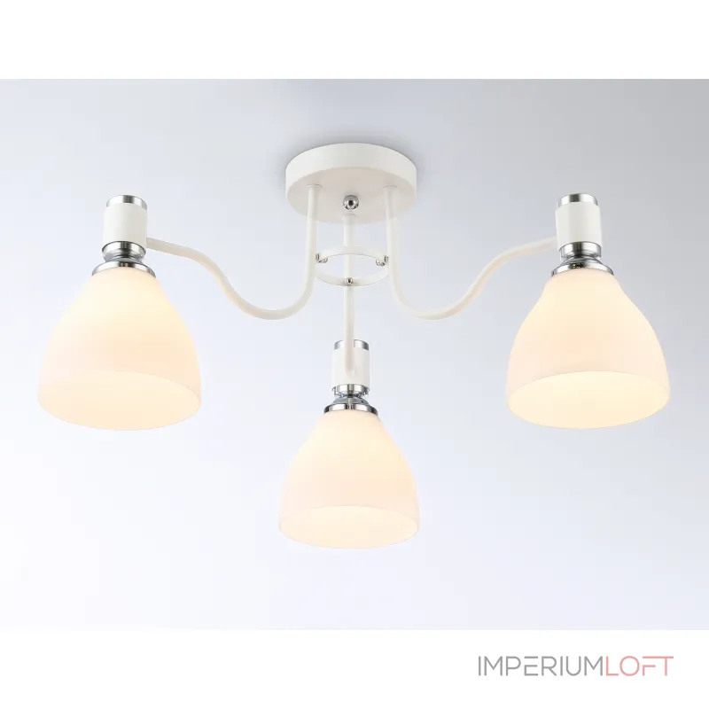 Светильник потолочный TR303302/3 WH/CH/FR белый/хром/белый матовый E27*3 max 60W D600*270 от NovaLamp Светильник потолочный TR303302/3 WH/CH/FR белый/хром/белый матовый E27*3 max 60W D600*270 от NovaLamp