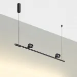 Светильник подвесной диммируемый (сенсер) IP20 LED 14W+14W 4000K 220-240V FERMO 359309 OVER NT24 000 Черный от ImperiumLoft