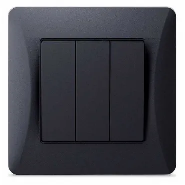 Выключатель трехклавишный без рамки Gusi Electric UGRA С11В3-010