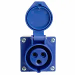 Розетка переносная разборная 2P+PE с крышкой Stekker ST 49432 от ImperiumLoft