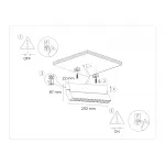 Светильник светодиодный накладной TA1829 BK черный LED 12W 4200K 230*22*87 от NovaLamp