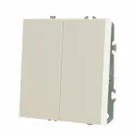 Выключатель двухклавишный без рамки Stekker RSW10-5107-01 49869