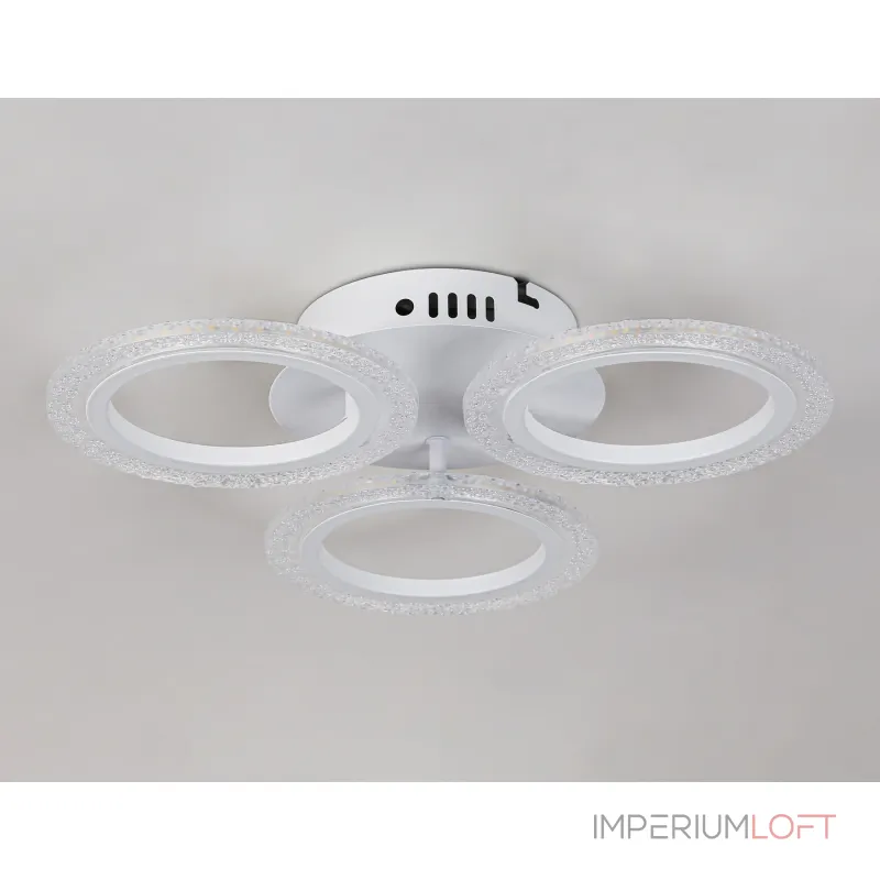 Потолочный светодиодный светильник с пультом FA4050/3 WH белый 4200K/3000/6400K 30W D490*65 (ПДУ ИК) от NovaLamp Потолочный светодиодный светильник с пультом FA4050/3 WH белый 4200K/3000/6400K 30W D490*65 (ПДУ ИК) от NovaLamp