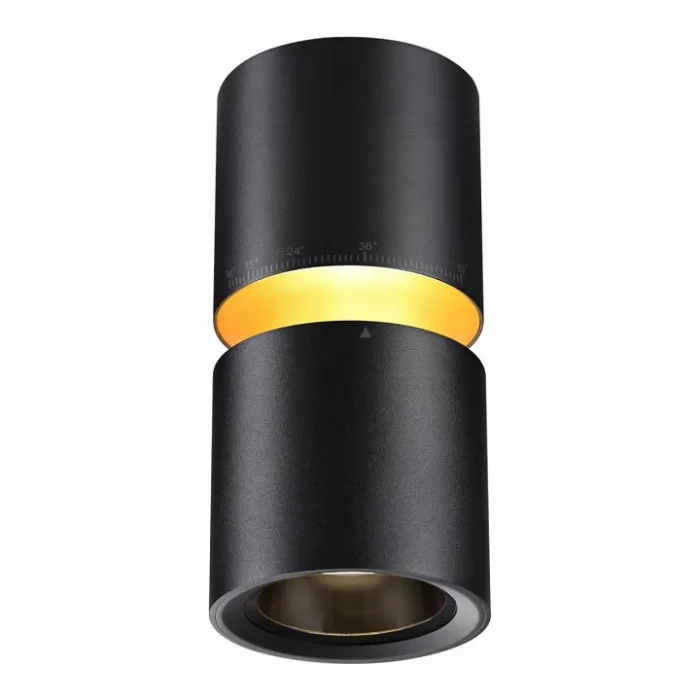 Светильник накладной светодиодный IP20 LED 10W/3W 3000K 1090Лм 170-265V ARISTO 359338 OVER NT24 000 Черный от ImperiumLoft