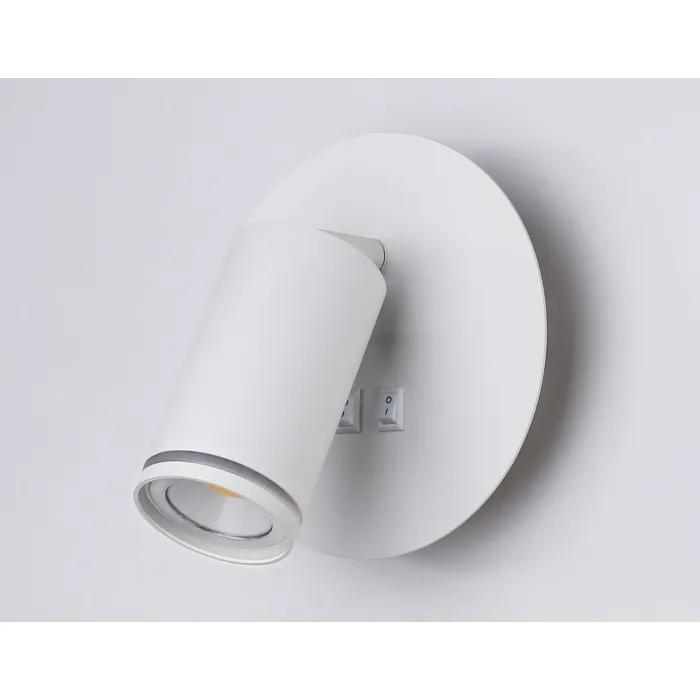 Светильник светодиодный настенный с выключателем FW2462 WH белый LED 4200K 7W D145*150 от NovaLamp