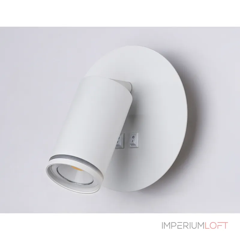 Светильник светодиодный настенный с выключателем FW2462 WH белый LED 4200K 7W D145*150 от NovaLamp