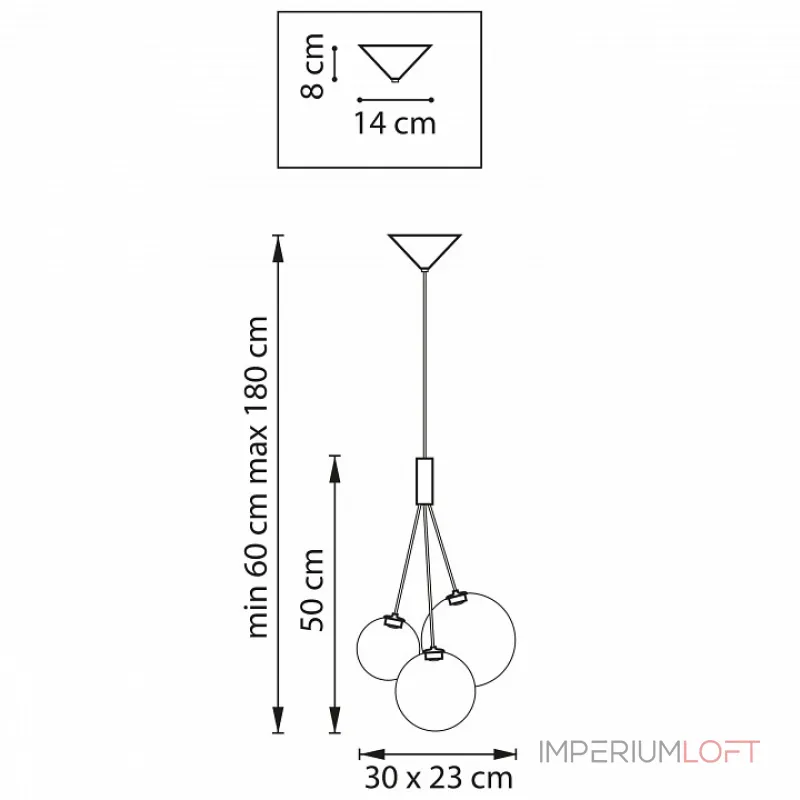 Подвесной светильник Lightstar Sferetta 801039 Подвесной светильник Lightstar Sferetta 801039