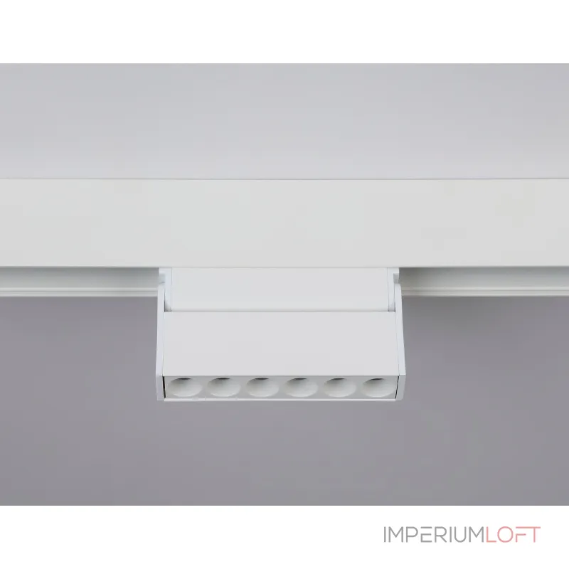 Светильник светодиодный поворотный для шинопровода Magnetic GL4038 WH белый IP20 6W 4200K 48V 24° 115*22*105 от NovaLamp