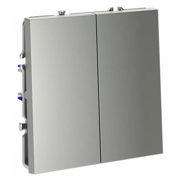 Выключатель двухклавишный без рамки Voltum S70 VLS020105 от ImperiumLoft