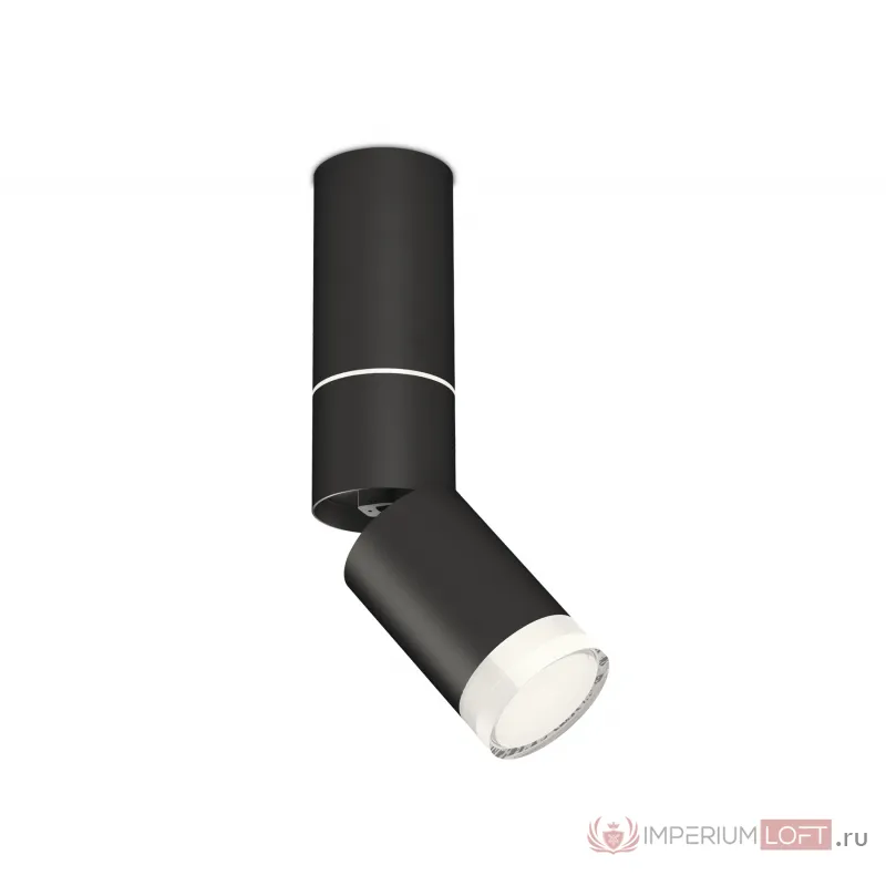 Комплект накладного поворотного светильника с акрилом XM6313105 SBK/FR/CL черный песок/белый матовый/прозрачный MR16 GU5.3 (C6323, A2060, A2221, C6313, N6241) от NovaLamp