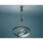 Светильник подвесной светодиодный FL5885/2 GD золото 45W 3000K/4200K/6400K D600/400*1200 (без ПДУ) от NovaLamp
