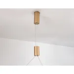 Светильник подвесной светодиодный FL5846/1+3 GD золото 40W 3000K/4200K/6400K D600*1200 (без ПДУ) от NovaLamp