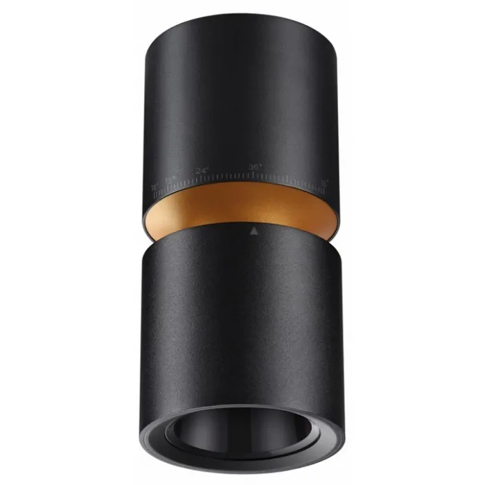 Светильник накладной светодиодный IP20 LED 10W/3W 3000K 1090Лм 170-265V ARISTO 359338 OVER NT24 000 Черный от ImperiumLoft