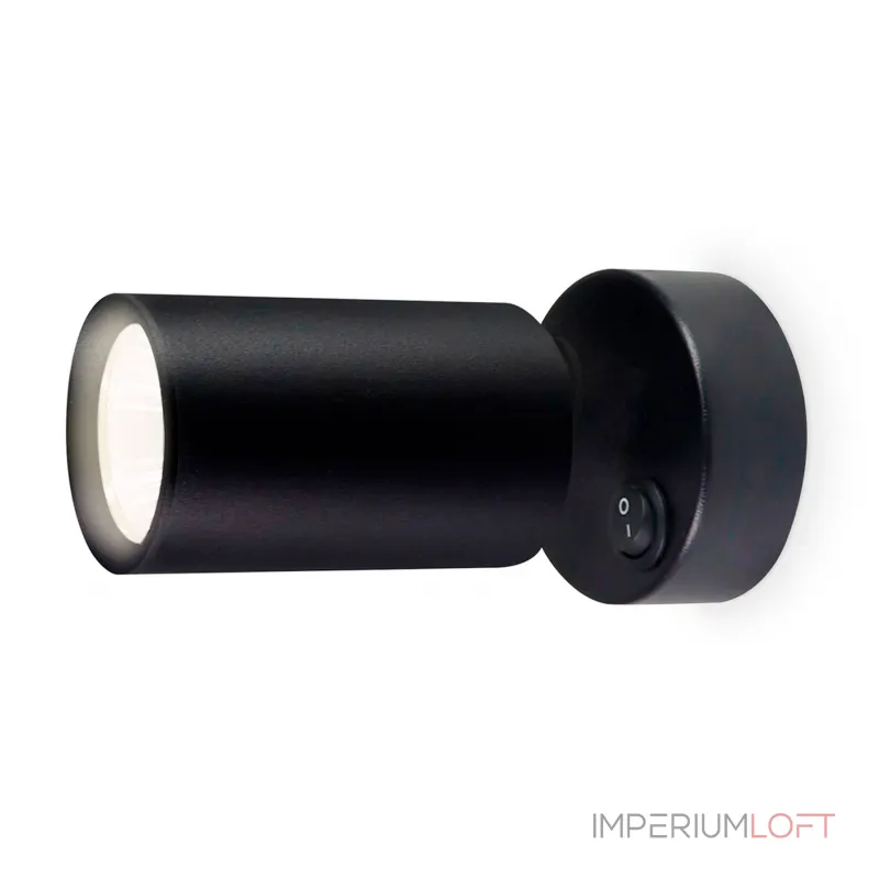 Накладной поворотный спот с выключателем TA1292 BK черный GU10 max 12W 87*55*138 от NovaLamp