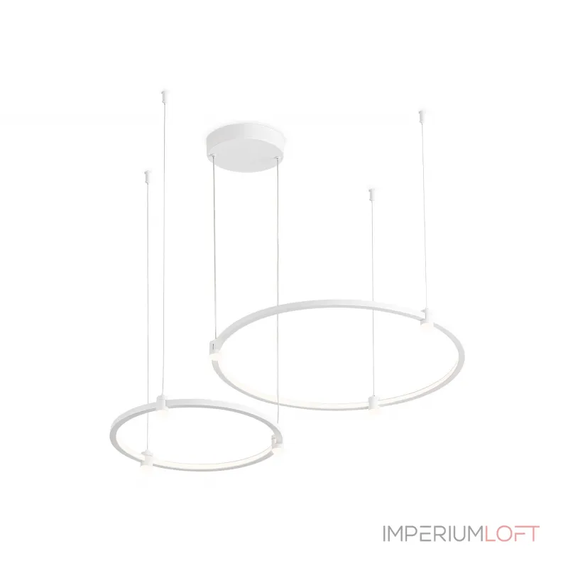 Светильник подвесной светодиодный FL5521/2+6 WH белый 45W 3000K/4200K/6400K D600/400*1300 (без ПДУ) от NovaLamp Светильник подвесной светодиодный FL5521/2+6 WH белый 45W 3000K/4200K/6400K D600/400*1300 (без ПДУ) от NovaLamp