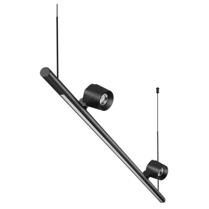 Светильник подвесной диммируемый (сенсер) IP20 LED 14W+14W 4000K 220-240V FERMO 359309 OVER NT24 000 Черный от ImperiumLoft